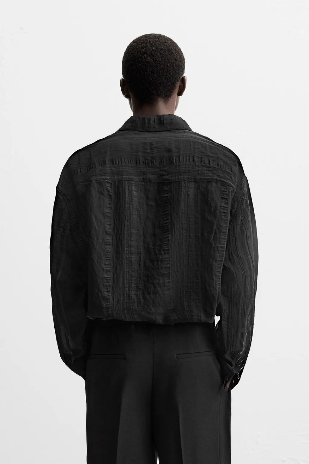 Online CAMISA JACQUARD SEMITRANSPARENTE Hombre Camisas