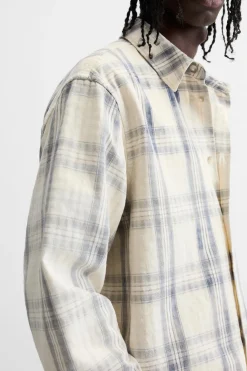 Sale CAMISA LAVADA CUADROS Hombre Camisas