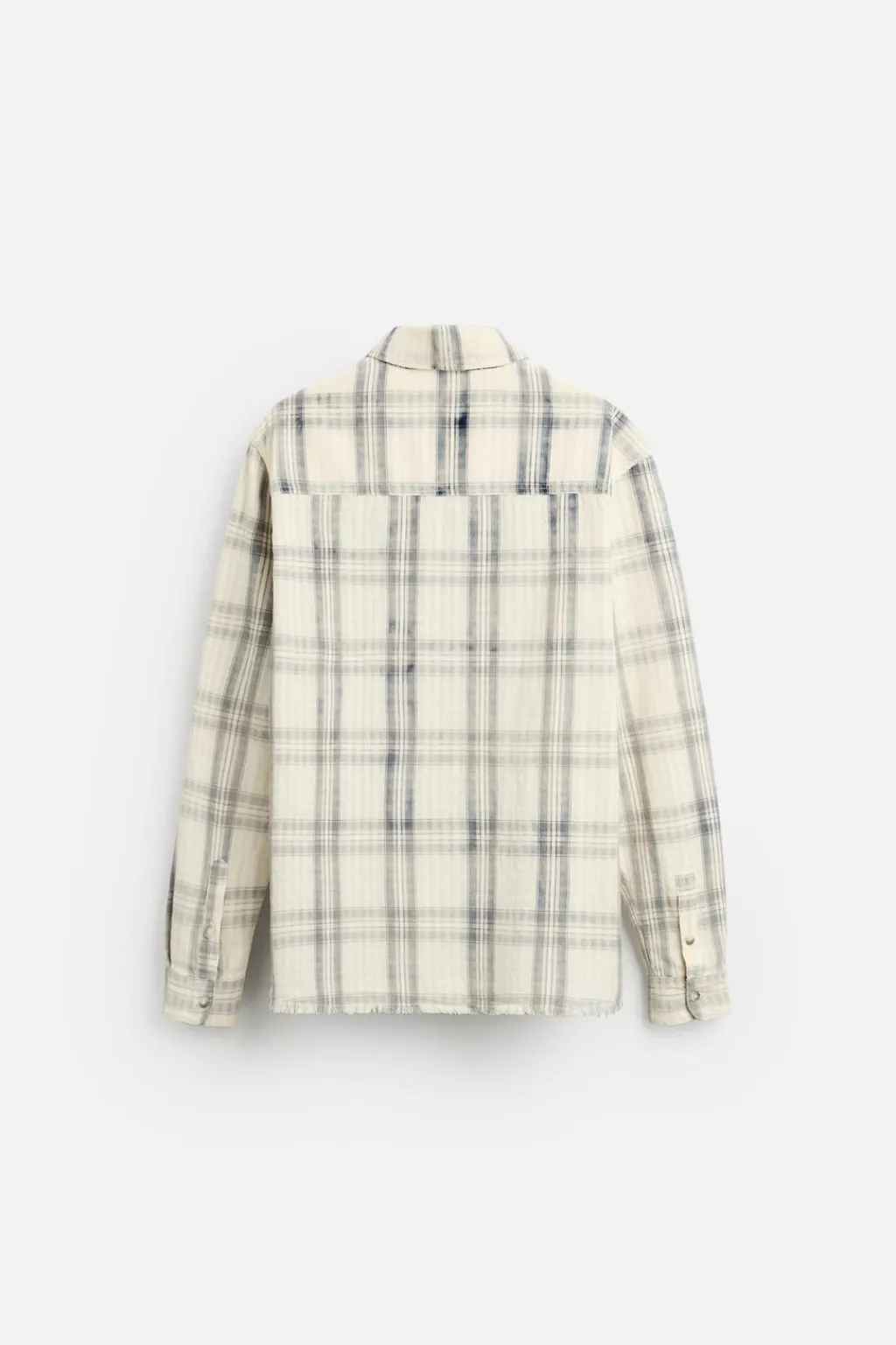 Sale CAMISA LAVADA CUADROS Hombre Camisas