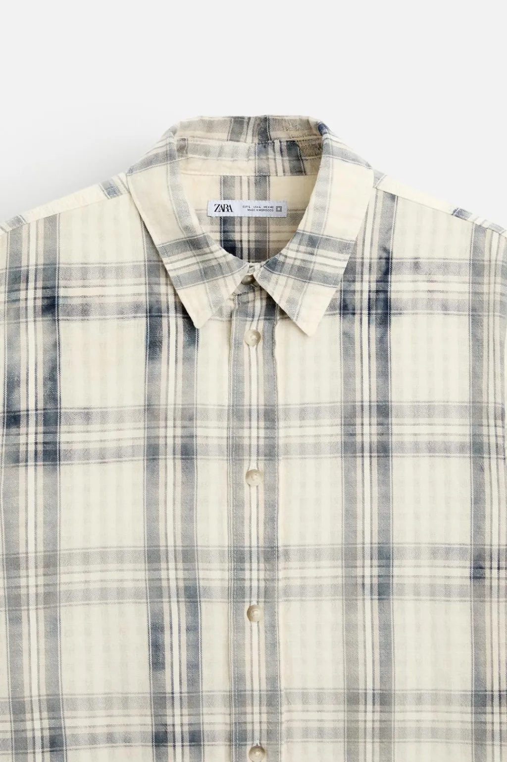 Sale CAMISA LAVADA CUADROS Hombre Camisas