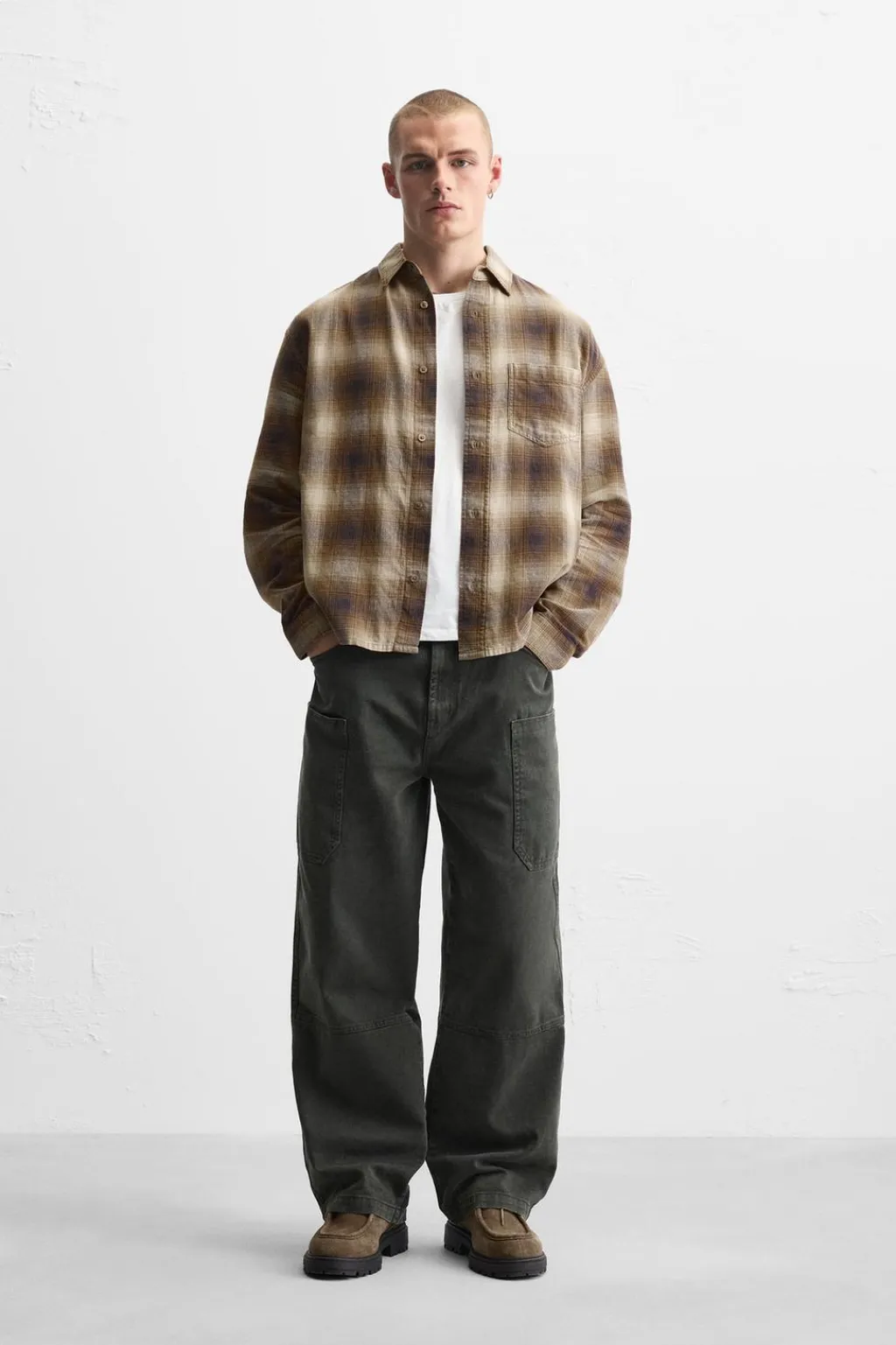 Online CAMISA LAVADA CUADROS Hombre Camisas