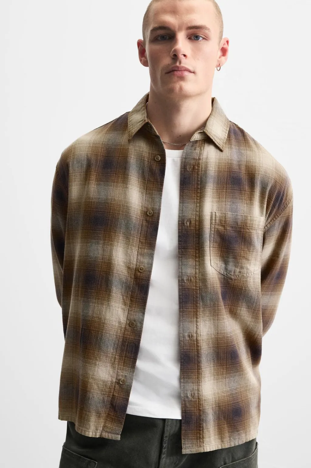 Online CAMISA LAVADA CUADROS Hombre Camisas