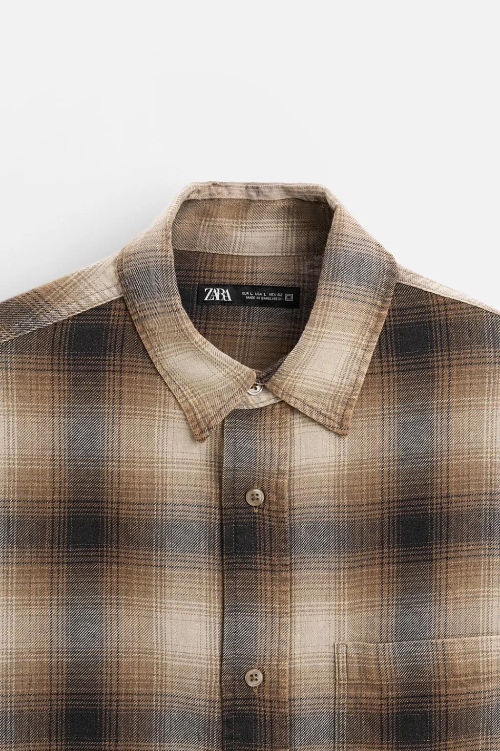 Online CAMISA LAVADA CUADROS Hombre Camisas