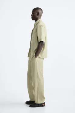 Discount CAMISA LAVADA LYOCELL - LINO Hombre Camisas