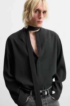 New CAMISA LAZO Hombre Camisas