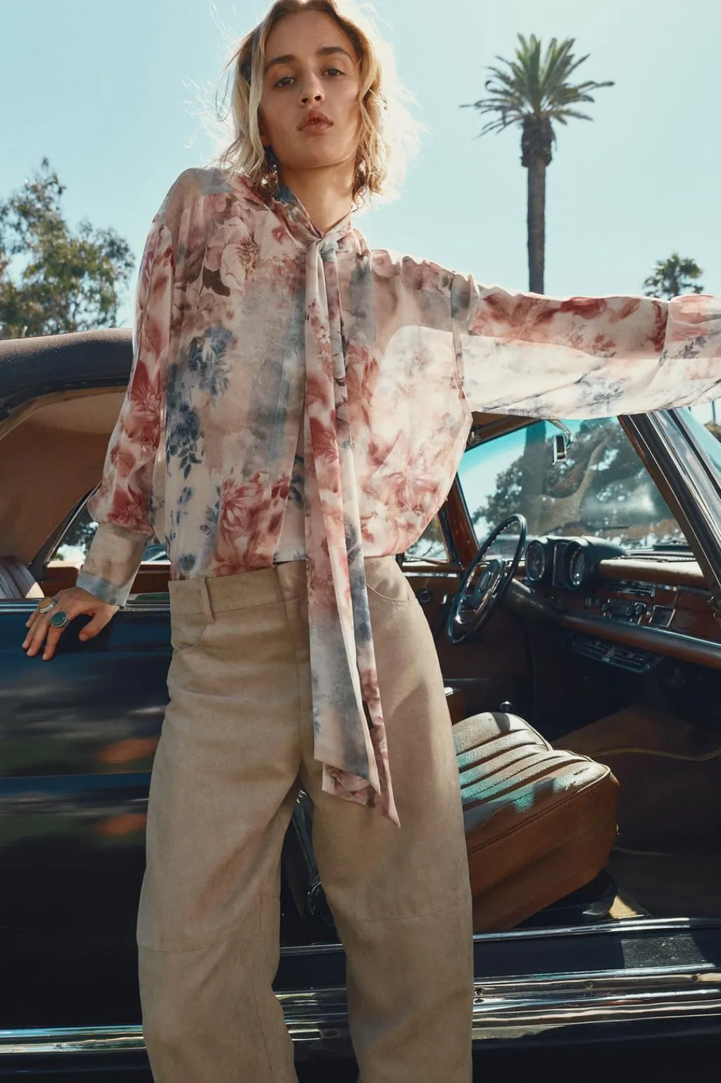 New CAMISA LAZO ESTAMPADO FLORAL Mujer Camisas / Blusas