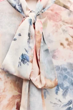 New CAMISA LAZO ESTAMPADO FLORAL Mujer Camisas / Blusas