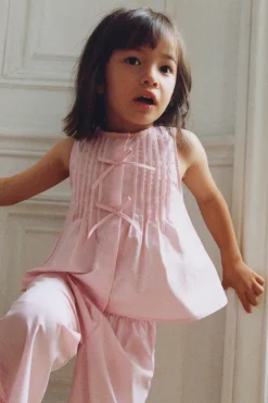 Niños ZARA 1½ - 6 Años·Camisas|1½ - 6 Años·Total Look<CAMISA LAZOS PLIEGUES