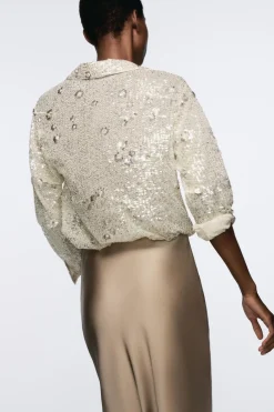 Clearance CAMISA LENTEJUELAS Mujer Camisas / Blusas