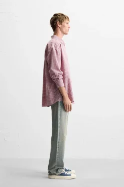 New CAMISA LIGERA CUADROS Hombre Camisas