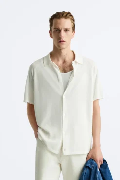 Hot CAMISA LIGERA PUNTO Hombre Jerséis / Chaquetas