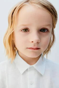 Niños ZARA 1½ - 6 Años·Camisas / Sobrecamisas|1½ - 6 Años·Trajes<CAMISA LINO