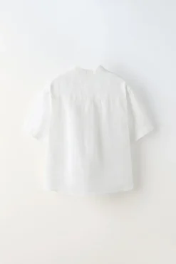 Niños ZARA 6 - 14 Años·Camisas / Sobrecamisas<CAMISA LINO