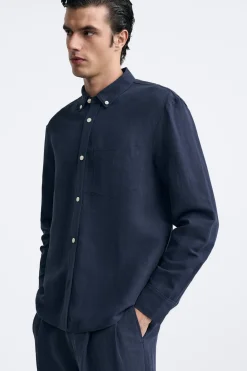 Online CAMISA LINO - SEDA Hombre Camisas