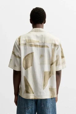 Fashion CAMISA LINO - VISCOSA ESTAMPADO Hombre Camisas