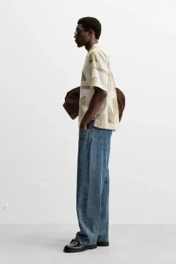 Fashion CAMISA LINO - VISCOSA ESTAMPADO Hombre Camisas