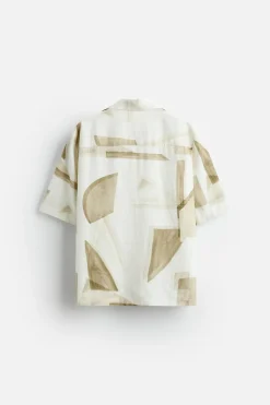 Fashion CAMISA LINO - VISCOSA ESTAMPADO Hombre Camisas