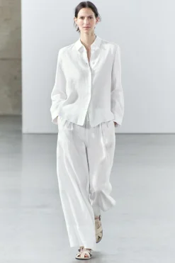 Hot CAMISA LINO 100% ZW COLLECTION Mujer Camisas / Blusas