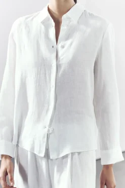 Hot CAMISA LINO 100% ZW COLLECTION Mujer Camisas / Blusas