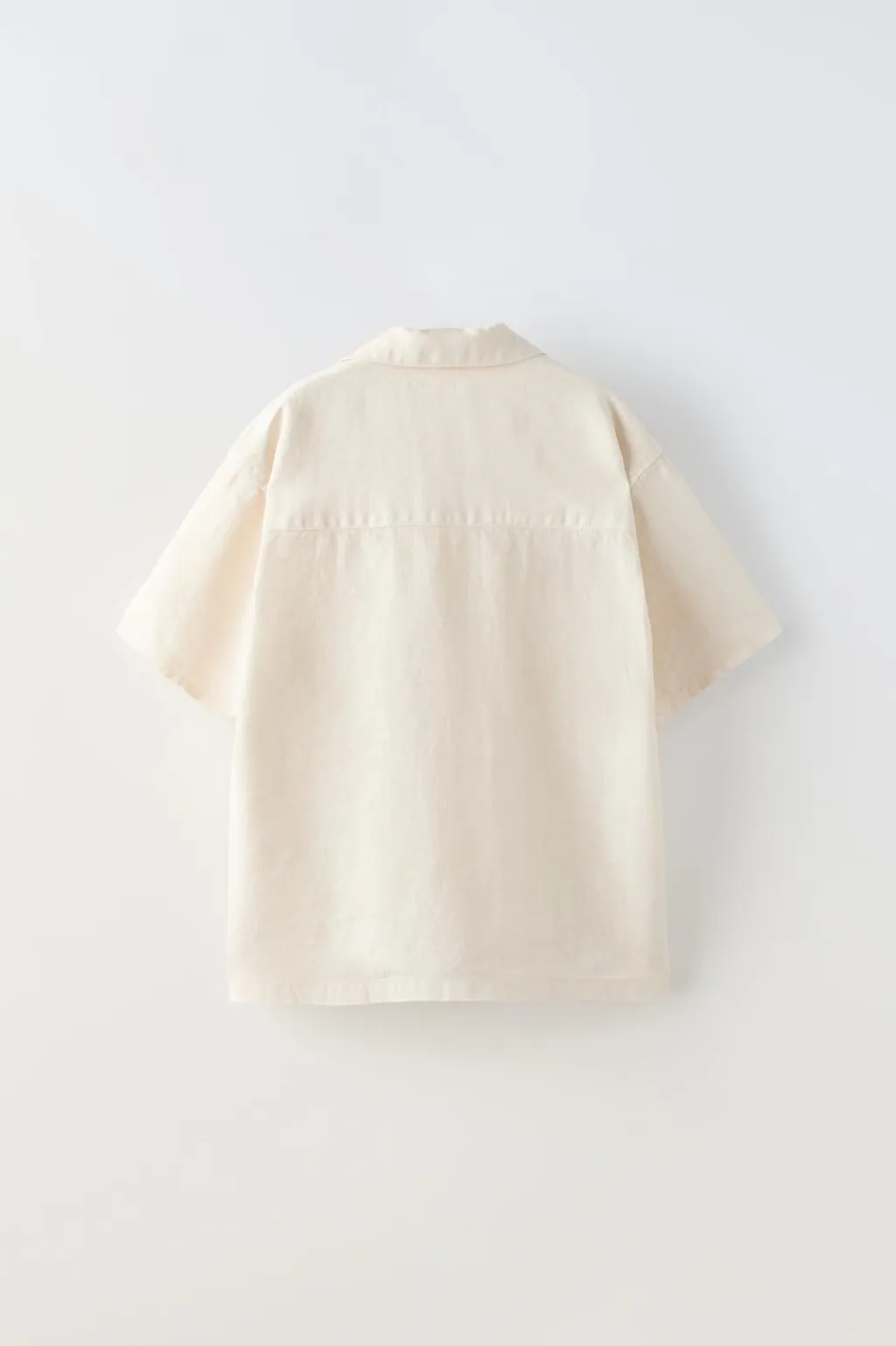 Niños ZARA 6 - 14 Años·Camisas / Sobrecamisas<CAMISA LINO BOLSILLOS