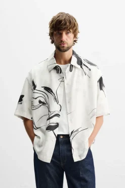 Outlet CAMISA LYOCELL ESTAMPADA Hombre Camisas