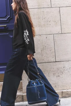 Outlet CAMISA MANGA BORDADA Mujer Camisas / Blusas