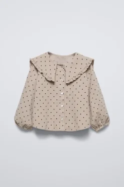 Niños ZARA 1½ - 6 Años·Camisas|1½ - 6 Años·Total Look<CAMISA MICROPANA TOPOS