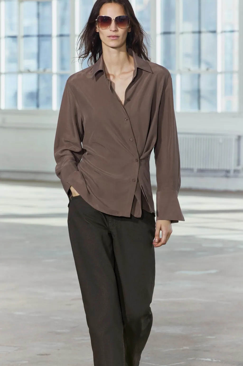 Best CAMISA MULTIPOSICIÓN SEDA 100% ZW COLLECTION Mujer Camisas / Blusas