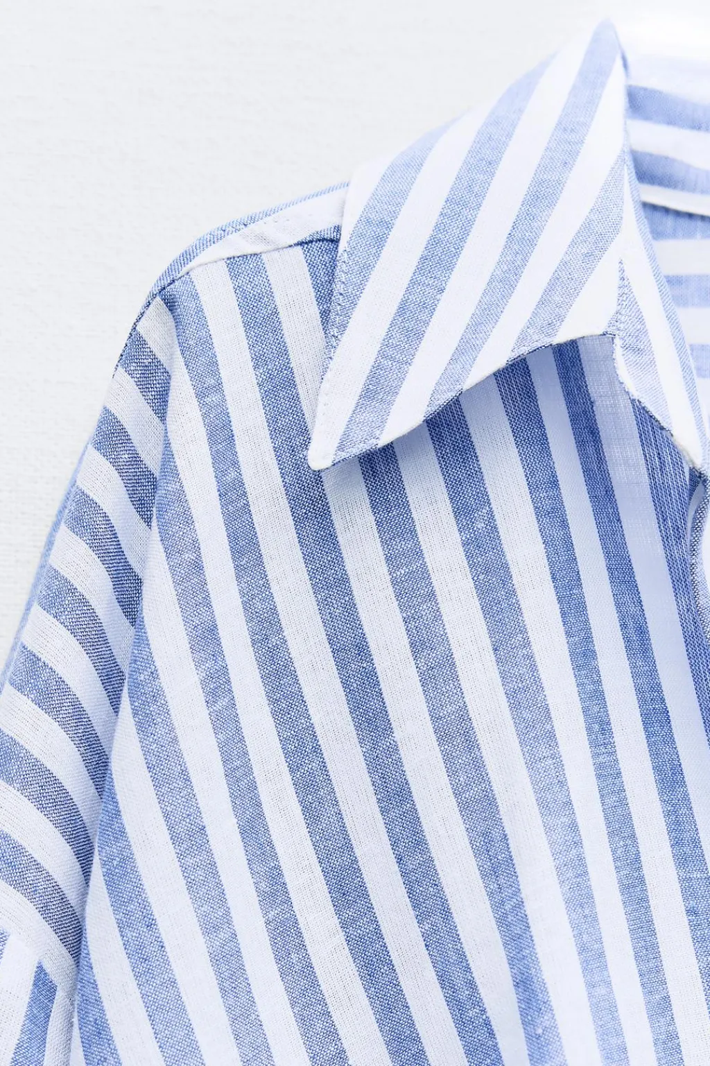 Fashion CAMISA NUDO RAYAS CON LINO Mujer Camisas / Blusas