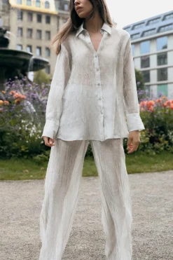 Best CAMISA ORGANZA EFECTO ARRUGADO Mujer Camisas / Blusas