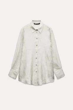 Best CAMISA ORGANZA EFECTO ARRUGADO Mujer Camisas / Blusas