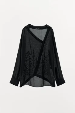 Hot CAMISA OVERSIZE BORDADO ESPALDA Mujer Camisas / Blusas