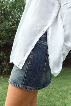 Hot CAMISA OVERSIZE CON LINO Mujer Camisas / Blusas