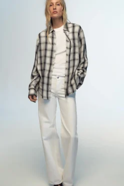 Outlet CAMISA OVERSIZE CUADROS Mujer Camisas / Blusas