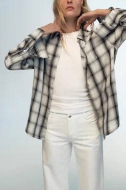 Outlet CAMISA OVERSIZE CUADROS Mujer Camisas / Blusas