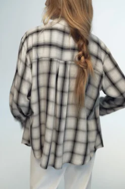 Outlet CAMISA OVERSIZE CUADROS Mujer Camisas / Blusas
