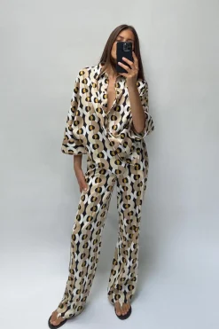 Outlet CAMISA OVERSIZE ESTAMPADO GEOMÉTRICO Mujer Camisas / Blusas