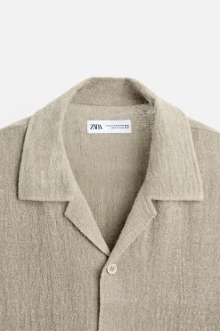 Sale CAMISA OVERSIZE FIT 100% LINO Hombre Camisas