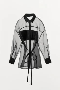 Sale CAMISA OVERSIZE ORGANZA Mujer Camisas / Blusas