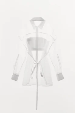 Best CAMISA OVERSIZE ORGANZA POPELÍN Mujer Camisas / Blusas