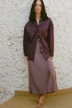 New CAMISA OVERSIZE PLIEGUES ESPALDA Mujer Camisas / Blusas