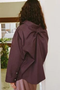 New CAMISA OVERSIZE PLIEGUES ESPALDA Mujer Camisas / Blusas