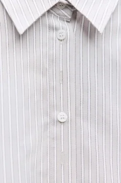 Best CAMISA OVERSIZE POPELÍN RAYAS PUÑO EXTRAÍBLE Mujer Camisas / Blusas