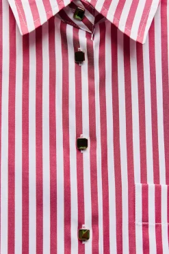 Online CAMISA OVERSIZE RAYAS Mujer Camisas / Blusas