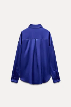 Outlet CAMISA OVERSIZE SATINADA Mujer Camisas / Blusas