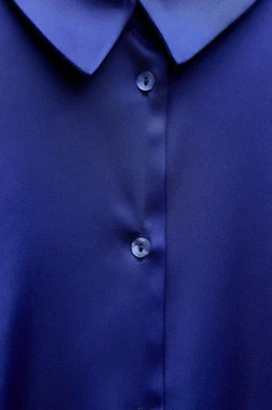 Outlet CAMISA OVERSIZE SATINADA Mujer Camisas / Blusas