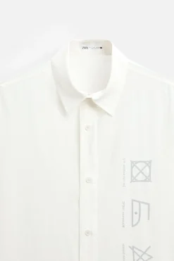 Outlet CAMISA OVERSIZE SÍMBOLOS Hombre Camisas