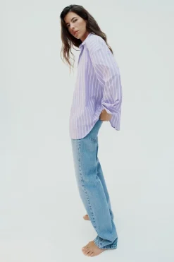 New CAMISA OXFORD CON ALGODÓN Mujer Camisas / Blusas