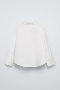 Niños ZARA 6 - 14 Años·Blusas / Camisas<CAMISA OXFORD PARCHES