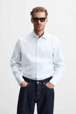 Fashion CAMISA OXFORD RAYAS Hombre Camisas